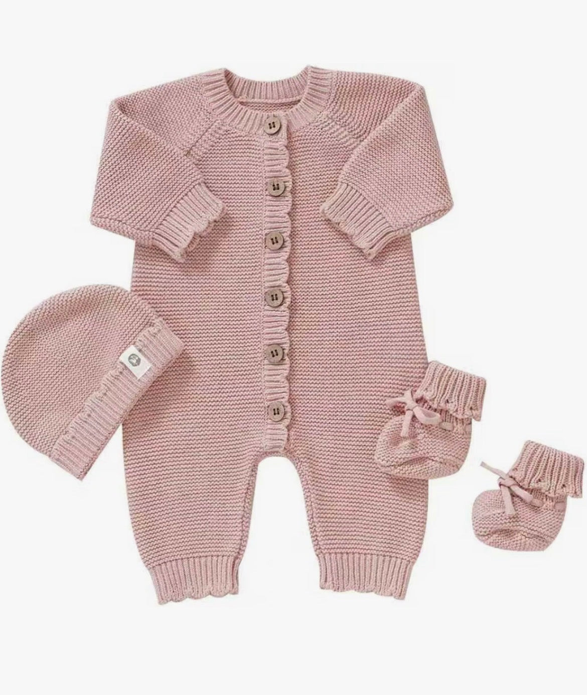 Conjunto de Algodón Tejido para Bebé Personalizado