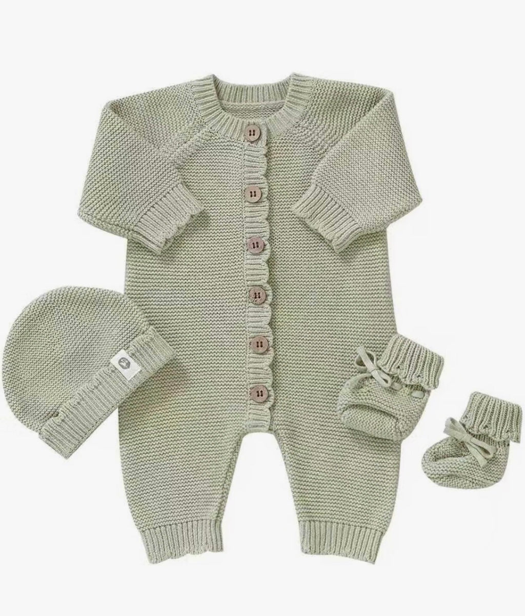 Conjunto de Algodón Tejido para Bebé Personalizado