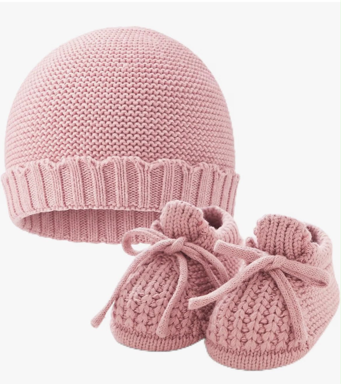Set de gorro y zapatos tejidos  Personalizados para bebé